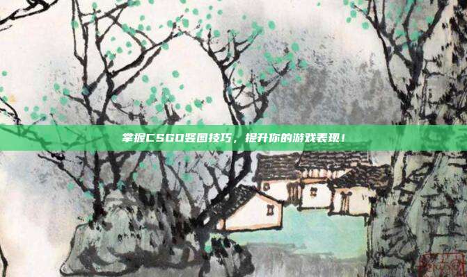 掌握CSGO竖图技巧，提升你的游戏表现！