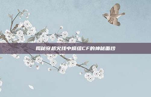 揭秘穿越火线中模组CF的神秘面纱