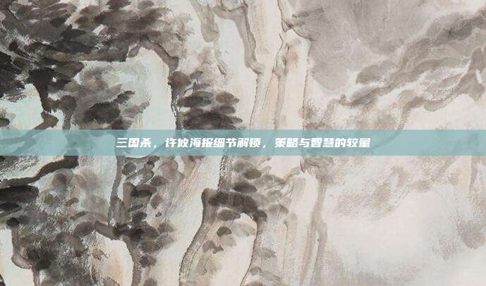 三国杀，许攸海报细节解锁，策略与智慧的较量