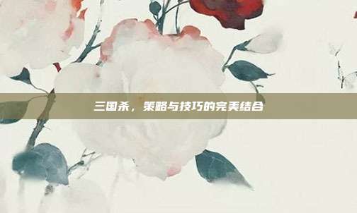 三国杀，策略与技巧的完美结合