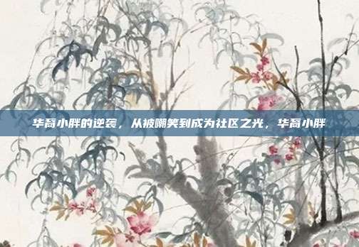 华裔小胖的逆袭，从被嘲笑到成为社区之光，华裔小胖
