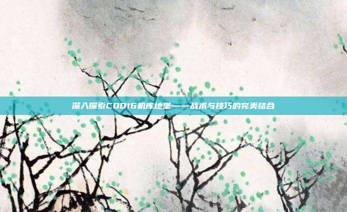 深入探索COD16机库地堡——战术与技巧的完美结合