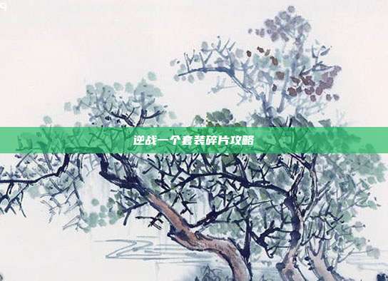 逆战一个套装碎片攻略