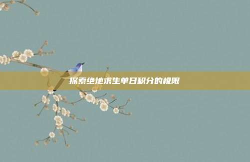 探索绝地求生单日积分的极限