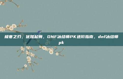 极寒之刃，优雅起舞，DNF冰结师PK进阶指南，dnf冰结师pk