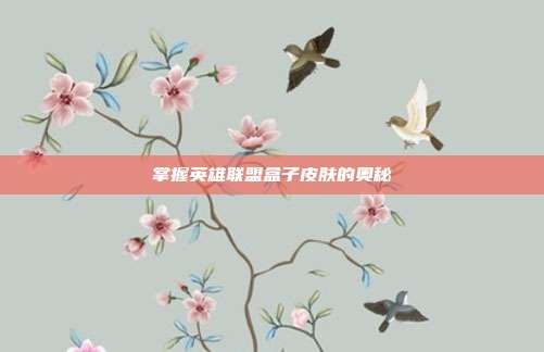 掌握英雄联盟盒子皮肤的奥秘