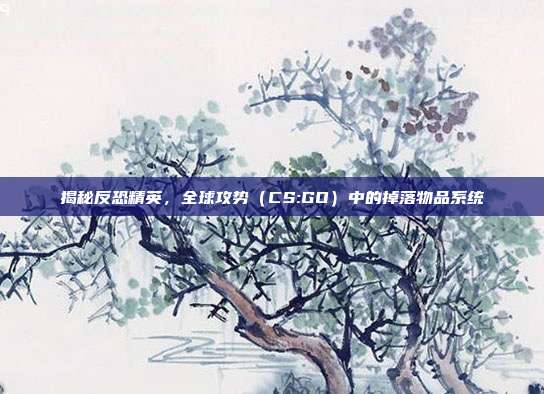 揭秘反恐精英,全球攻势(CS:GO)中的掉落物品系统