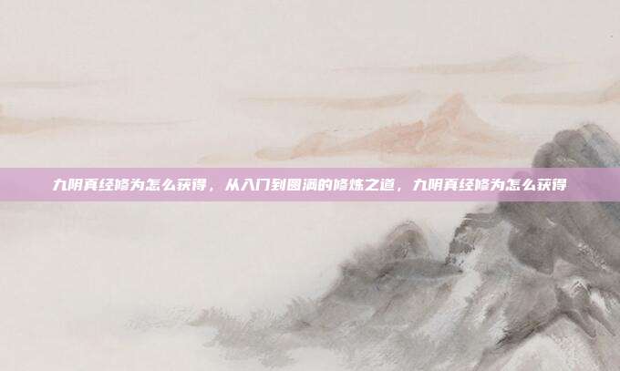 九阴真经修为怎么获得，从入门到圆满的修炼之道，九阴真经修为怎么获得