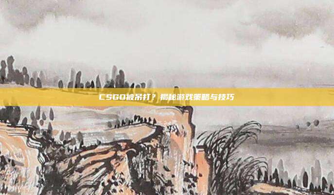 CSGO被吊打?揭秘游戏策略与技巧