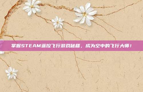 掌握STEAM遥控飞行游戏秘籍,成为空中的飞行大师!