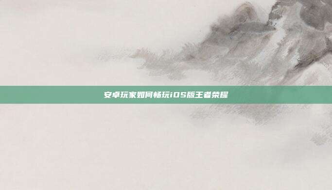 安卓玩家如何畅玩iOS版王者荣耀