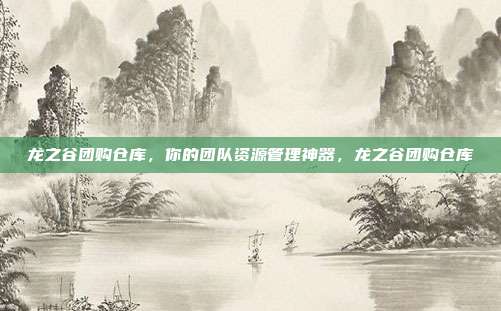 龙之谷团购仓库,你的团队资源管理神器,龙之谷团购仓库