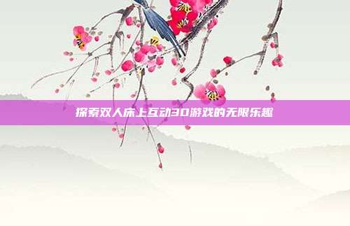 探索双人床上互动3D游戏的无限乐趣