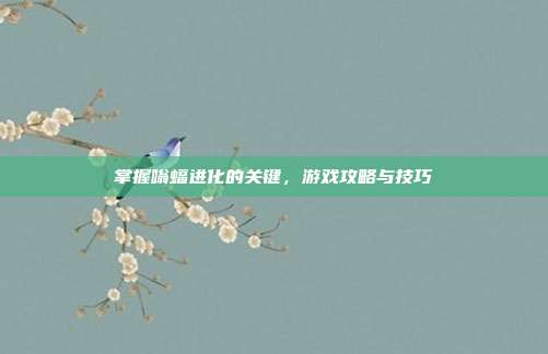 掌握嗡蝠进化的关键,游戏攻略与技巧