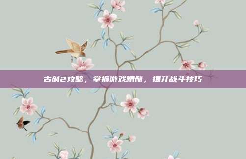 古剑2攻略，掌握游戏精髓，提升战斗技巧