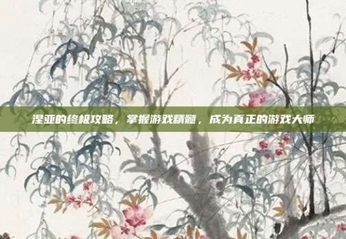 涅亚的终极攻略,掌握游戏精髓,成为真正的游戏大师