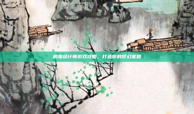 房屋设计师游戏攻略，打造你的梦幻家园