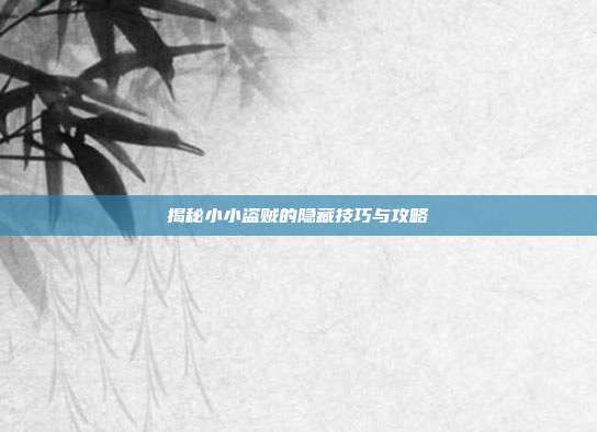 揭秘小小盗贼的隐藏技巧与攻略