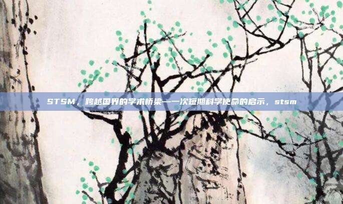 STSM，跨越国界的学术桥梁—一次短期科学使命的启示，stsm