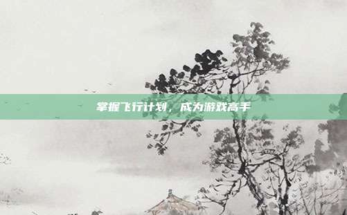 掌握飞行计划,成为游戏高手