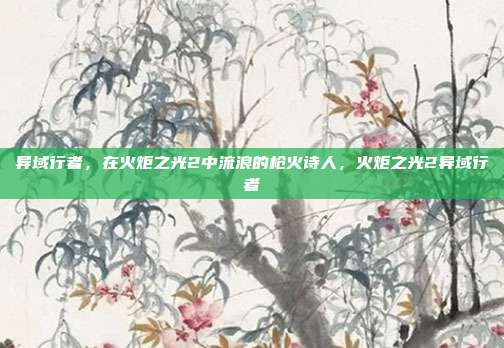 异域行者，在火炬之光2中流浪的枪火诗人，火炬之光2异域行者