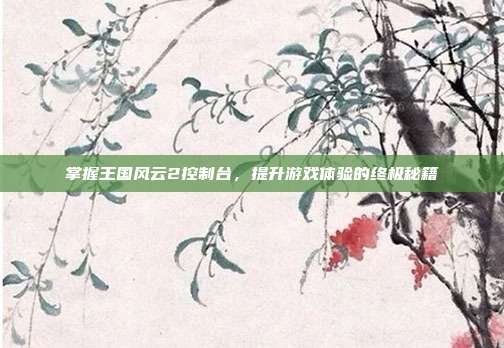 掌握王国风云2控制台,提升游戏体验的终极秘籍