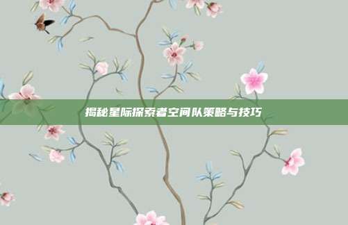 揭秘星际探索者空间队策略与技巧