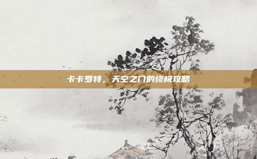 卡卡罗特，天空之门的终极攻略