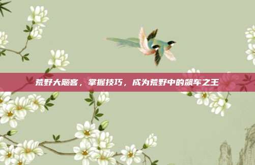 荒野大飚客,掌握技巧,成为荒野中的飙车之王