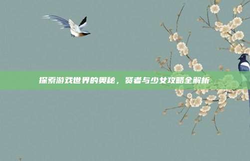 探索游戏世界的奥秘,贤者与少女攻略全解析