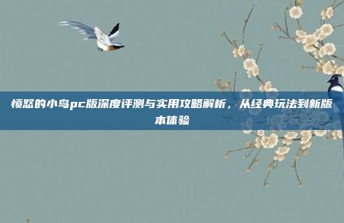 愤怒的小鸟pc版深度评测与实用攻略解析,从经典玩法到新版本体验