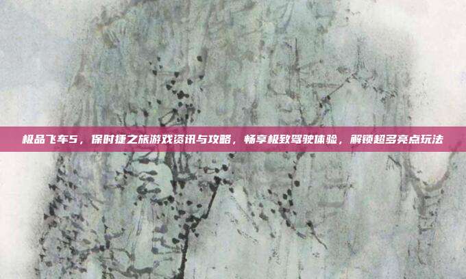 极品飞车5,保时捷之旅游戏资讯与攻略,畅享极致驾驶体验,解锁超多亮点玩法