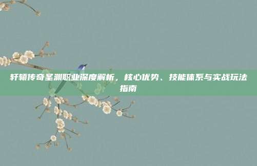 轩辕传奇圣渊职业深度解析,核心优势、技能体系与实战玩法指南
