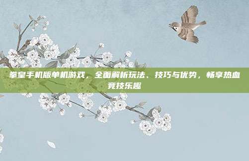 拳皇手机版单机游戏，全面解析玩法、技巧与优势，畅享热血竞技乐趣