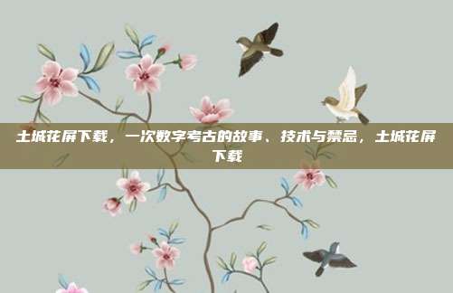 土城花屏下载，一次数字考古的故事、技术与禁忌，土城花屏下载