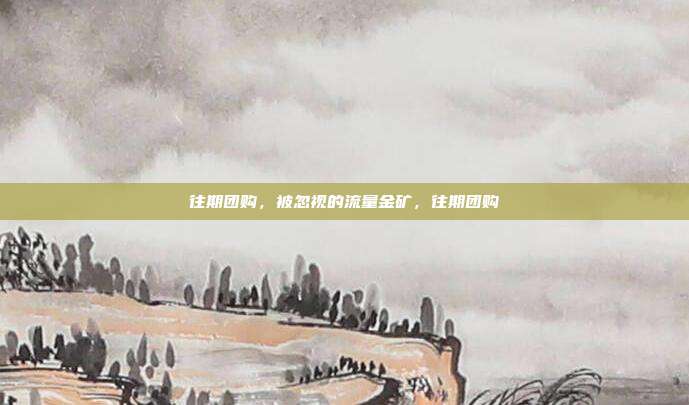 往期团购，被忽视的流量金矿，往期团购