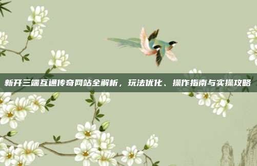 新开三端互通传奇网站全解析,玩法优化、操作指南与实操攻略
