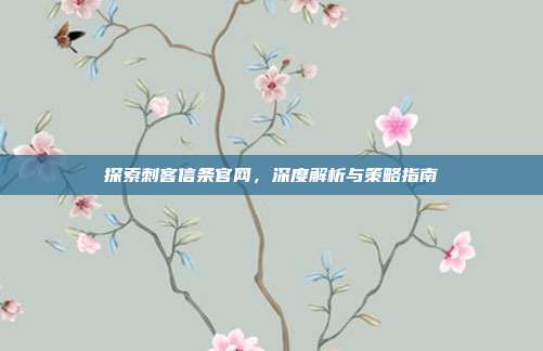 探索刺客信条官网,深度解析与策略指南