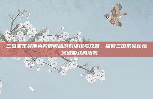 三国志东吴传内购破解版游戏资讯与攻略,探索三国东吴秘境,突破游戏内限制