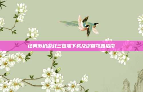 经典街机游戏三国志下载及深度攻略指南