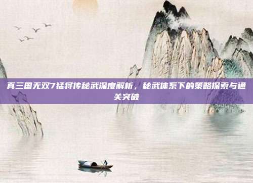 真三国无双7猛将传秘武深度解析,秘武体系下的策略探索与通关突破