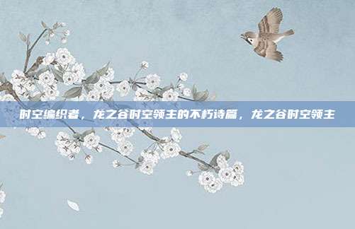 时空编织者,龙之谷时空领主的不朽诗篇,龙之谷时空领主