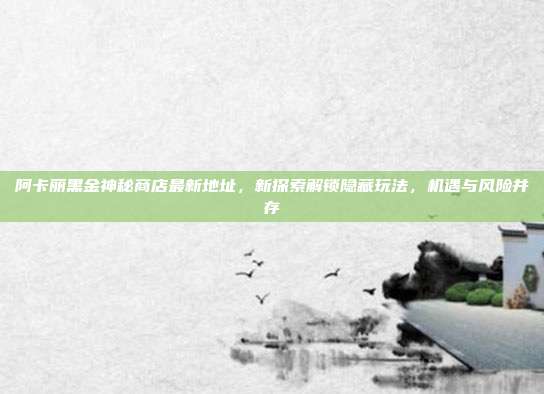 阿卡丽黑金神秘商店最新地址，新探索解锁隐藏玩法，机遇与风险并存