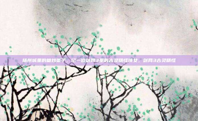 扬州城里的糖炒栗子,记一位剑网3里的古灵精怪侠女,剑网3古灵精怪