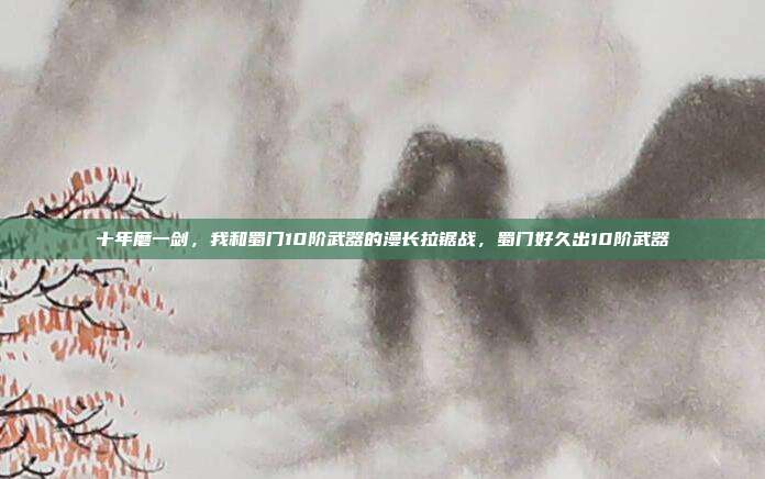 十年磨一剑,我和蜀门10阶武器的漫长拉锯战,蜀门好久出10阶武器