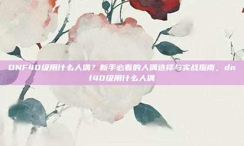 DNF40级用什么人偶?新手必看的人偶选择与实战指南,dnf40级用什么人偶