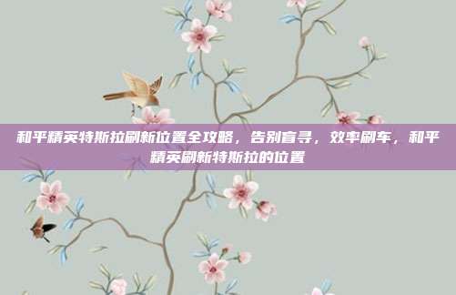和平精英特斯拉刷新位置全攻略,告别盲寻,效率刷车,和平精英刷新特斯拉的位置