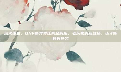 浴火重生，DNF新异界任务全解析，老玩家的新战场，dnf新异界任务