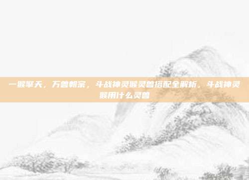一猴擎天，万兽朝宗，斗战神灵猴灵兽搭配全解析，斗战神灵猴用什么灵兽
