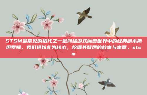 STSM最常见的指代之一是网络游戏魔兽世界中的经典副本斯坦索姆。我们将以此为核心,挖掘其背后的故事与寓意。stsm